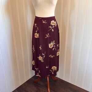Vintage 90s Volup Cottagecore Floral Midi Skirt 20
